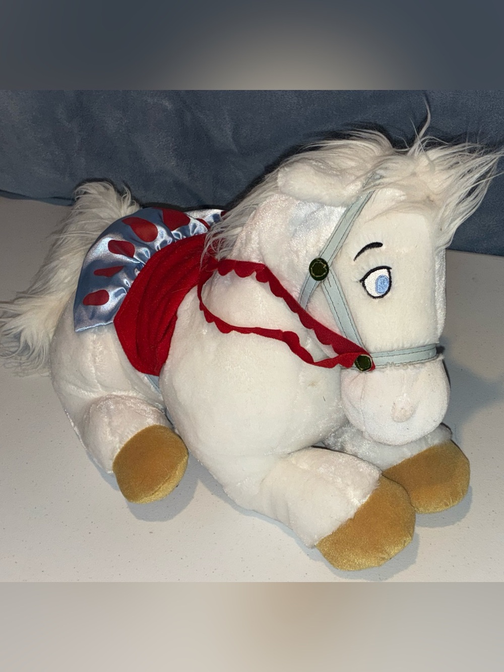 Vintage Disney Snow White Horse Beauty and the Beast Stuffed Collectible 18in